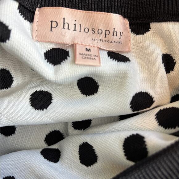Philosophy Polka Dot Sweater, Size Medium Short Sleeve - Picture 5 of 7